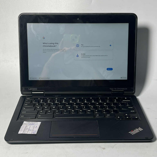 Pre-loved Lenovo Thinkpad Yoga 11E Flippable Touchscreen Chromebook Laptop - CLASS B