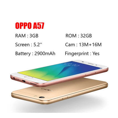 Oppo A57 6gb/128gb Mobile Phone 16MP Qualcomm Octa-core