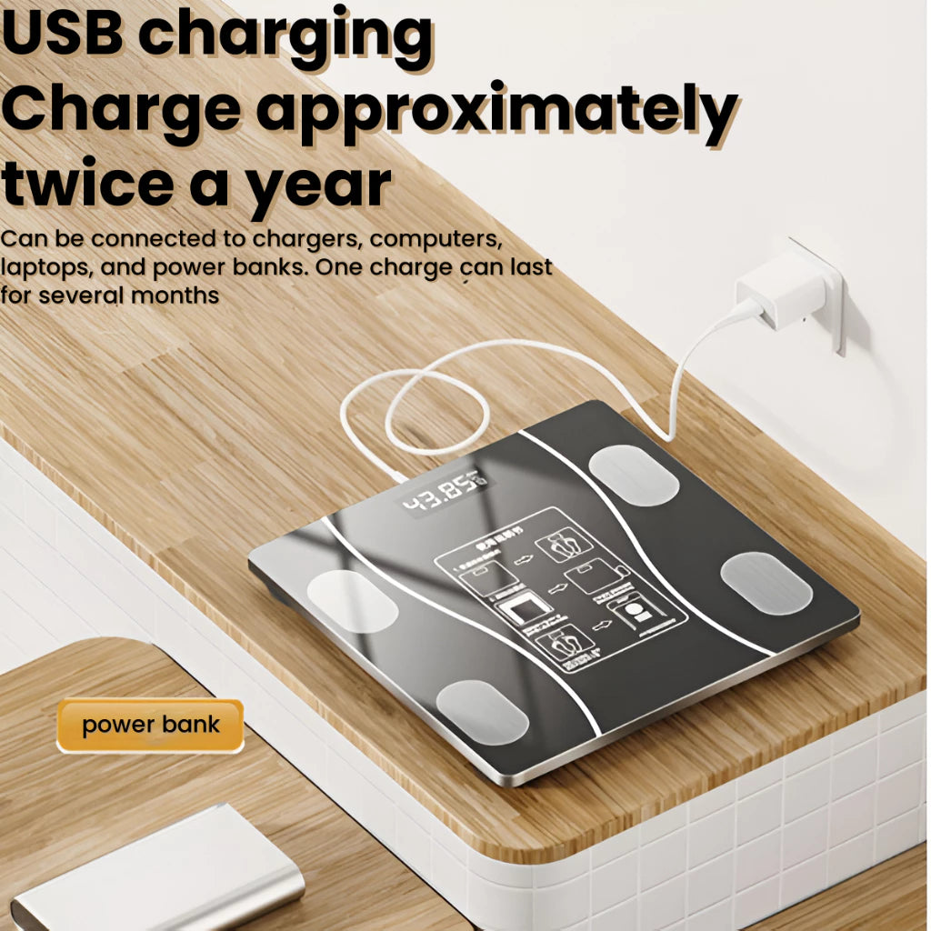 [A1-520] Healthy Weight Scale Smart Digital Scale LCD Display (Battery Operated) - 180kg