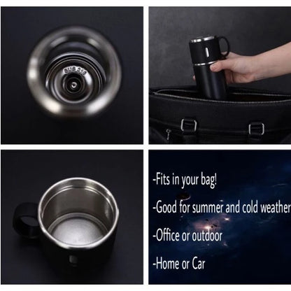 [A1-530] Vacuum Flask Set with 2 Cups - Stainless Steel Thermos Flask 500ml