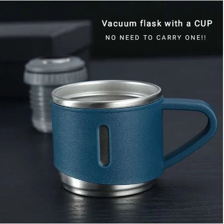 [A1-530] Vacuum Flask Set with 2 Cups - Stainless Steel Thermos Flask 500ml