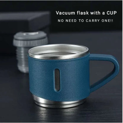 [A1-530] Vacuum Flask Set with 2 Cups - Stainless Steel Thermos Flask 500ml