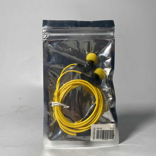 Orashare 3.5mm Jack Universal Earphone Stereo Audio Sound with Build in Mic E02-101 (Yellow)