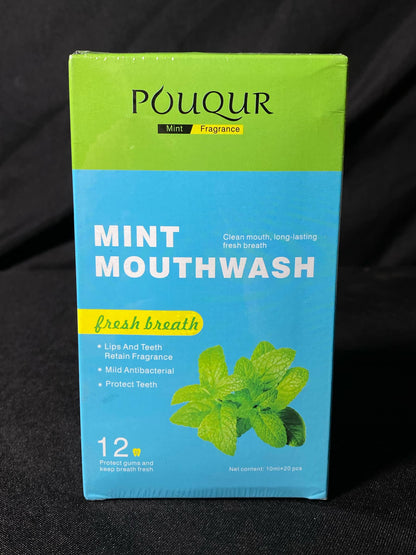 Pouqur Mouthwash Cleansing Oral Care Disposable 10ml - 20pcs