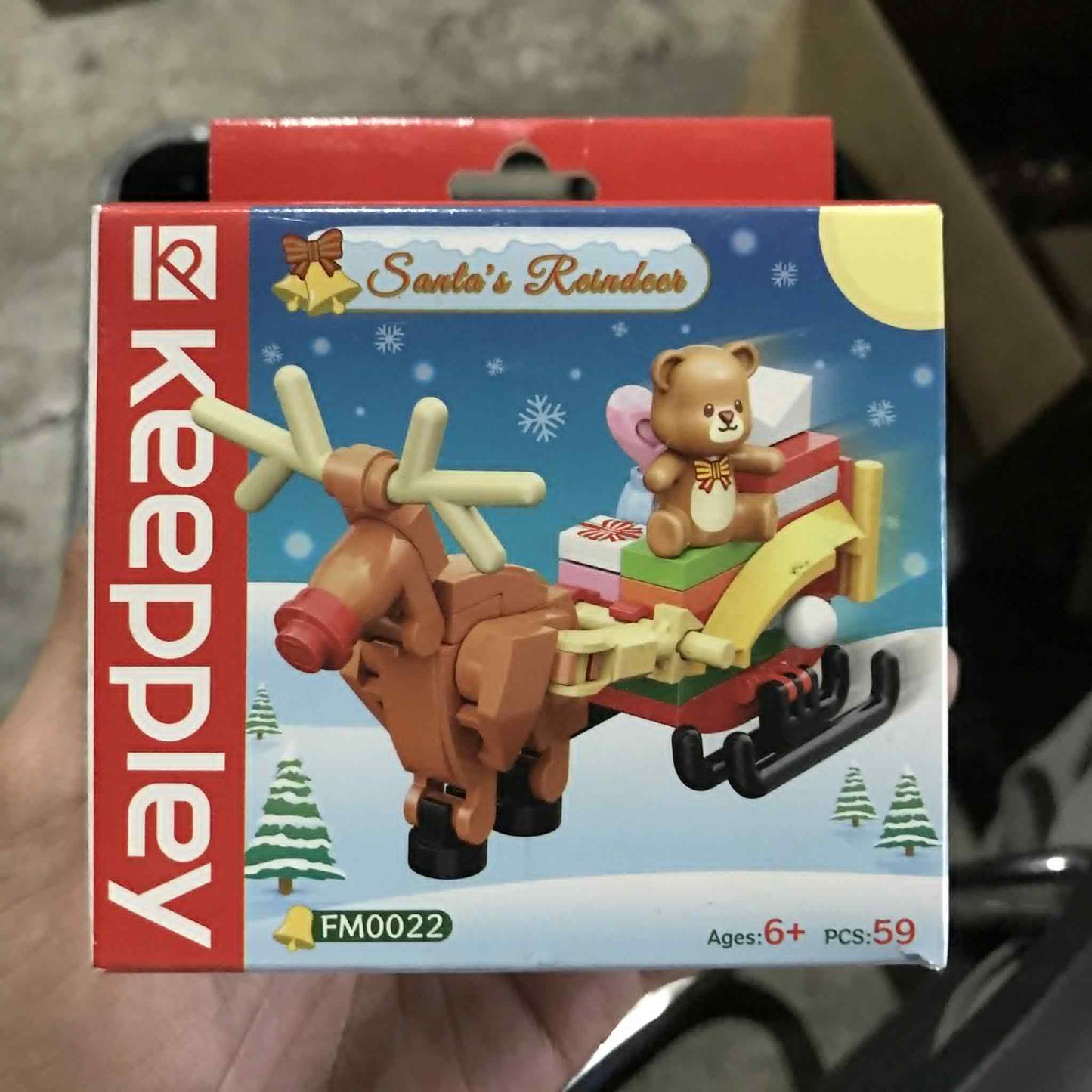 Keeppley Christmas Character Building Block (FM0022 Santa's Reindeer)