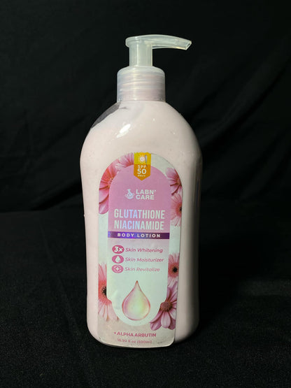 Labn'Care Glutathione Niacinamide Body Lotion Skin Whitening (+ Alpha Arbutin) 500ml