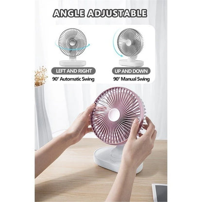 [FM-S150] Rechargeable 4000mAh Mini Desk Fan