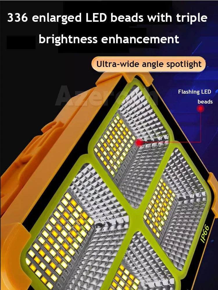 [A1-1264] 1000w Portable Solar Led Light Private Street Lamp without Electricity 12000mAh