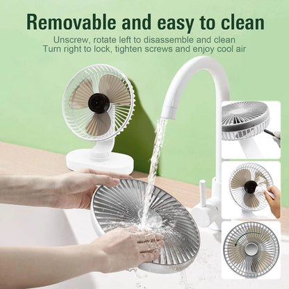 [FM-S150] Rechargeable 4000mAh Mini Desk Fan