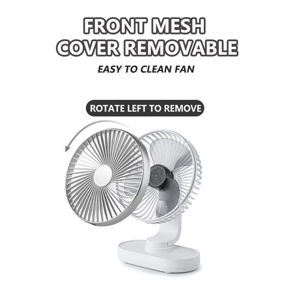 [FM-S150] Rechargeable 4000mAh Mini Desk Fan