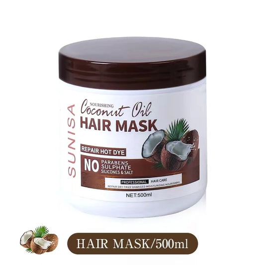Sunisa Nourishing Coconut Oil Hair Mask Repair Hot Dye 500ml