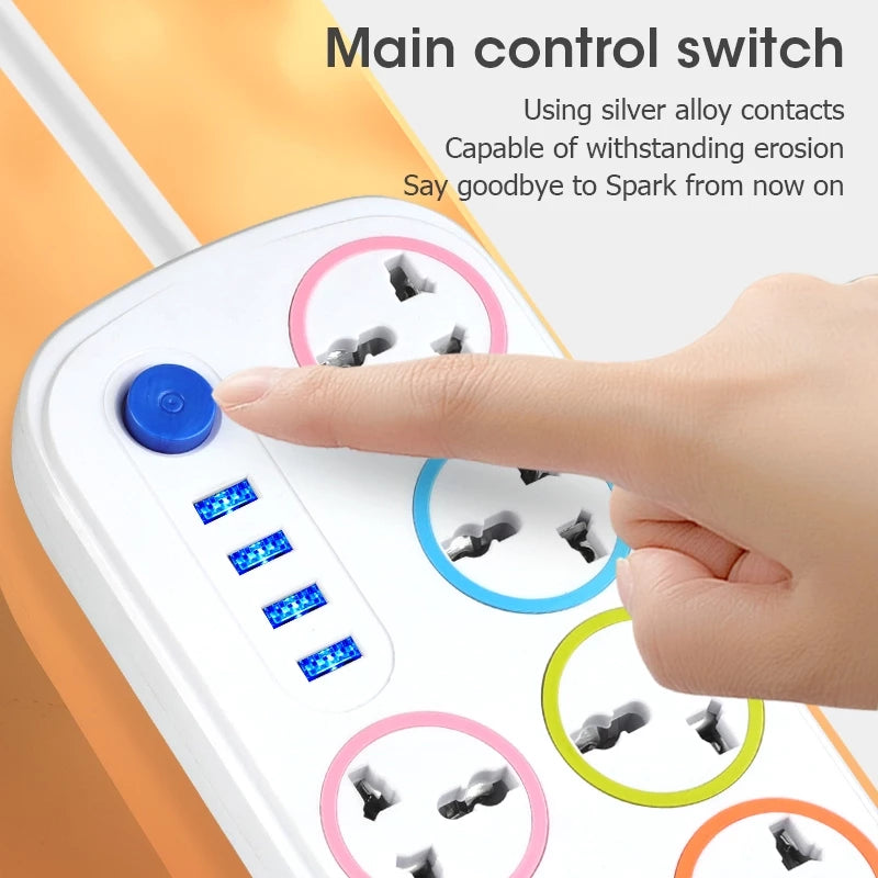 [A1-408] Socket Extension Colorful Series 2300w B16U