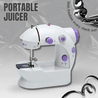 [A1-951] Mini Sewing Machine with Double Threads & 2-speed Control SM-202A