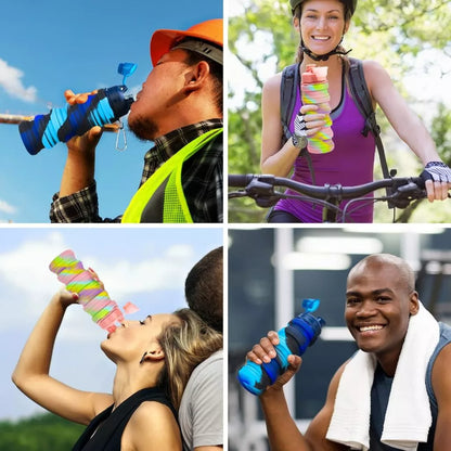 [ZH1838] Foldable Silicone Water Bottle 420ml