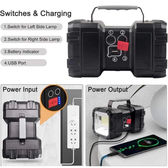 [A2-239] Multifunctional Searchlight Rechargeable 800m High Power W844