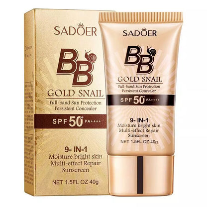 Sadoer BB Gold Snail Full-band Sun Protection Persistent Concealer 40g (Natural Color)