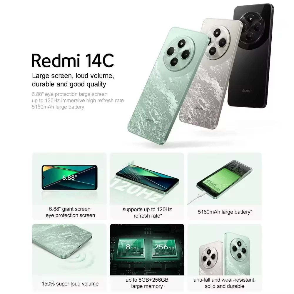 Redmi 14C 8gb/256gb 50MP Ai Dual Camera 5160mAh