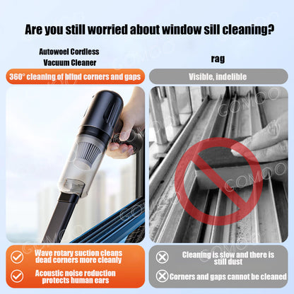 3 in 1 Mini Portable Vacuum Cleaner for Home and Car AS-228