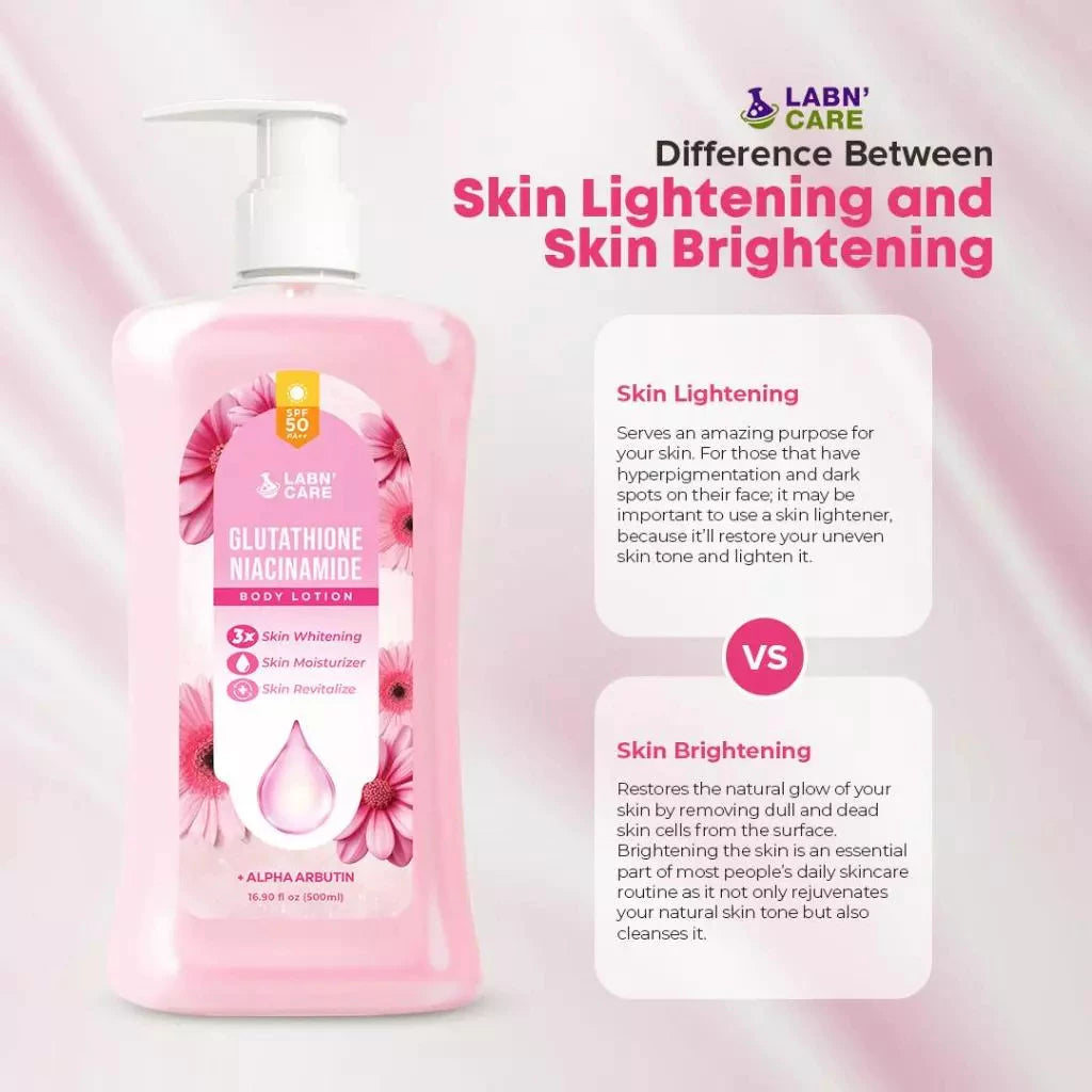 Labn'Care Glutathione Niacinamide Body Lotion Skin Whitening (+ Alpha Arbutin) 500ml