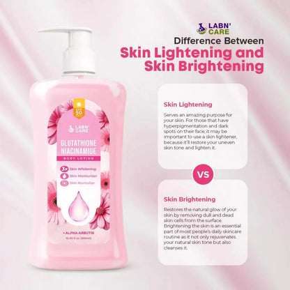 Labn'Care Glutathione Niacinamide Body Lotion Skin Whitening (+ Alpha Arbutin) 500ml