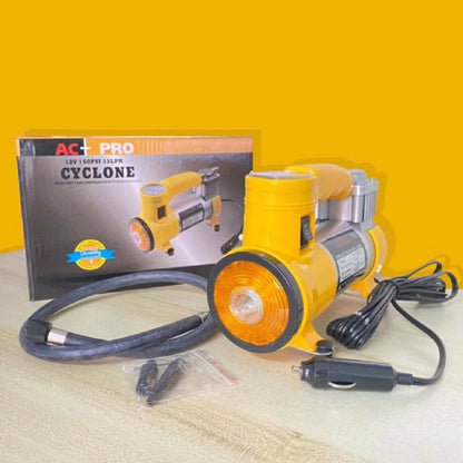 Cyclone Heavy Duty Air Compresssor with Working Light (AC+Pro 12v, 150Psi, 35Lpm)