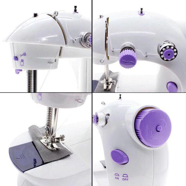 [A1-951] Mini Sewing Machine with Double Threads & 2-speed Control SM-202A