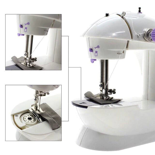 [A1-951] Mini Sewing Machine with Double Threads & 2-speed Control SM-202A