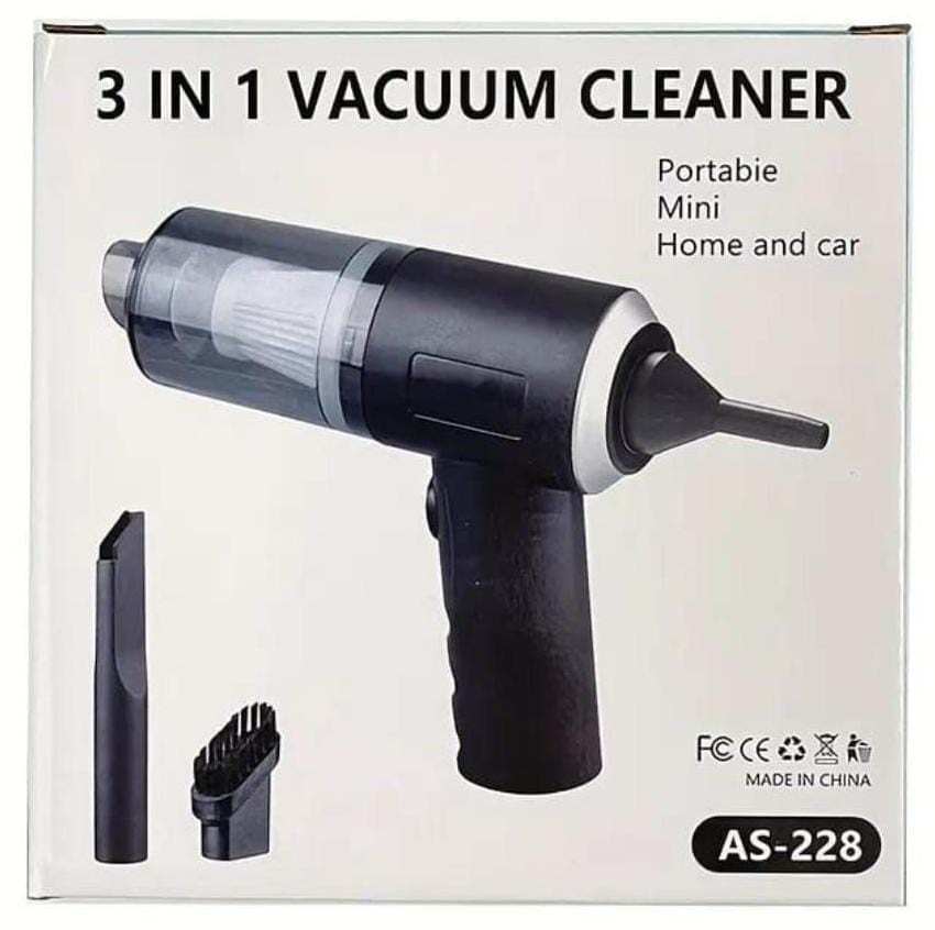 [A1-983] Portable Mini Home and Car 3in1 Vacuum Cleaner AS-228