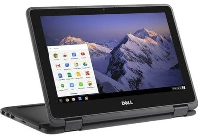 Pre-loved Chromebook Dell P30T Touch Screen Laptop with Charger - (4GB RAM 16GB/32GB ROM)