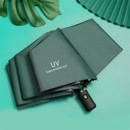 [A1-438] 8-rib Automatic UV Super Prevent Sun Umbrella with Button
