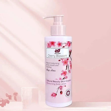 Vellsar Cherry Blossom Sakura Beauty Skin Crystal Moisturizing Body Lotion 300g