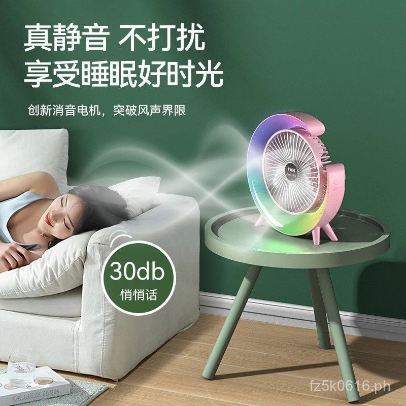 [A1-1201] Fan Dazzle Colorful Desktop Fan Cool Wind