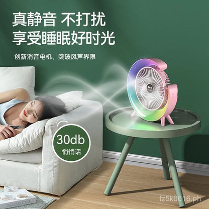 [A1-1201] Fan Dazzle Colorful Desktop Fan Cool Wind