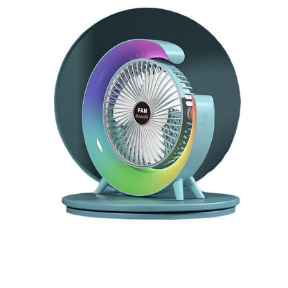 [A1-1201] Fan Dazzle Colorful Desktop Fan Cool Wind