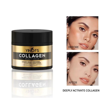 Yinofs Collagen Day and Night Beauty Cream Rejuvenating Whitening Cream 100g
