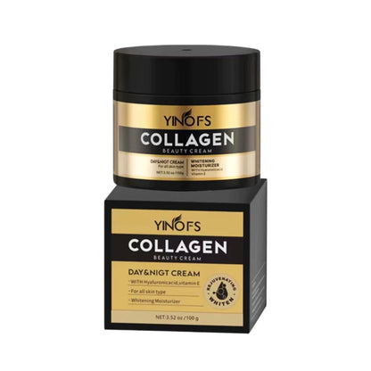 Yinofs Collagen Day and Night Beauty Cream Rejuvenating Whitening Cream 100g