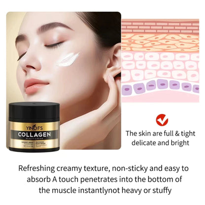 Yinofs Collagen Day and Night Beauty Cream Rejuvenating Whitening Cream 100g
