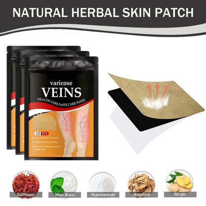 Varicose Veins Remover Patch Smoothes the Bulge of Blood Vessels (12pcs)
