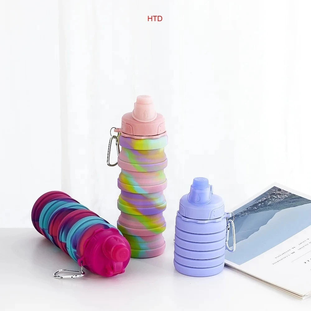 [ZH1838] Foldable Silicone Water Bottle 420ml