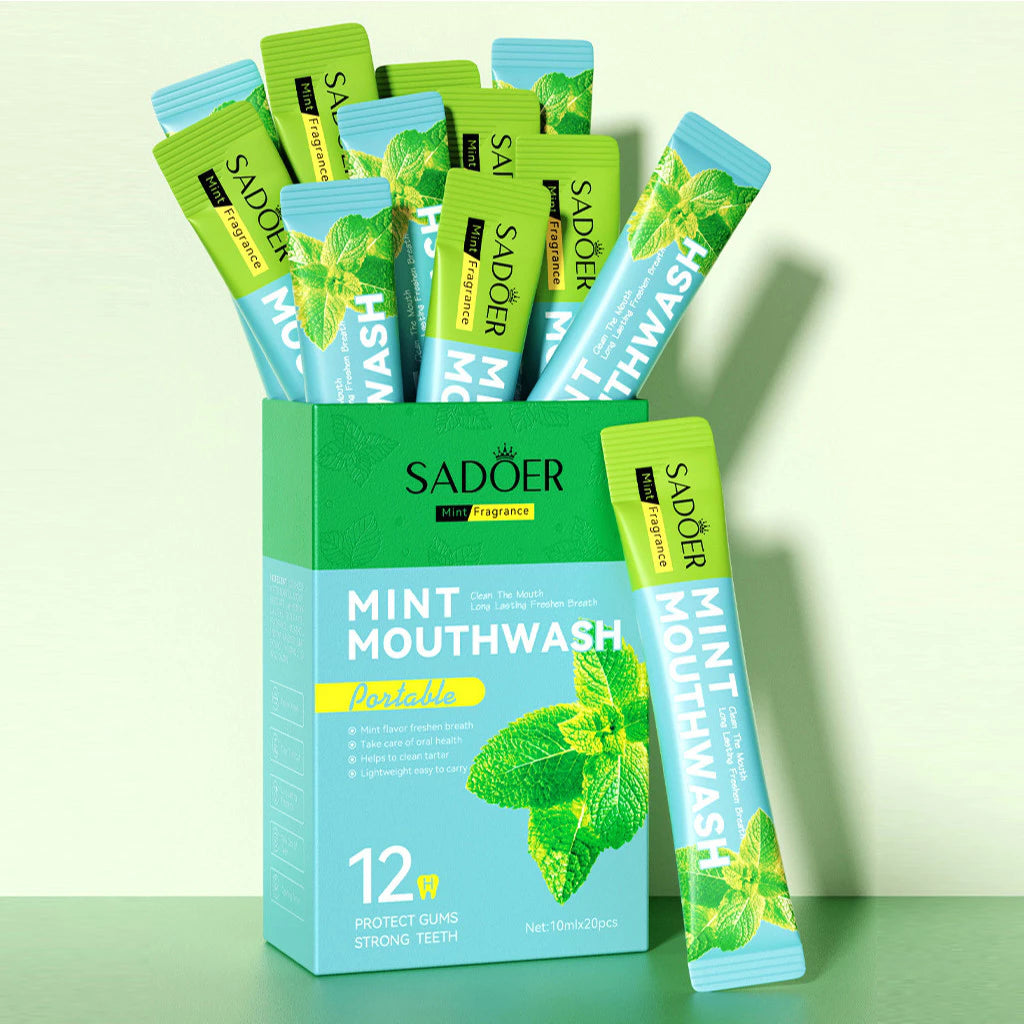 Pouqur Mouthwash Cleansing Oral Care Disposable 10ml - 20pcs