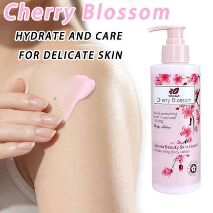 Vellsar Cherry Blossom Sakura Beauty Skin Crystal Moisturizing Body Lotion 300g