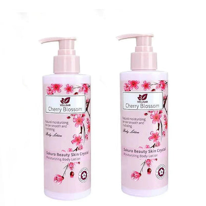 Vellsar Cherry Blossom Sakura Beauty Skin Crystal Moisturizing Body Lotion 300g