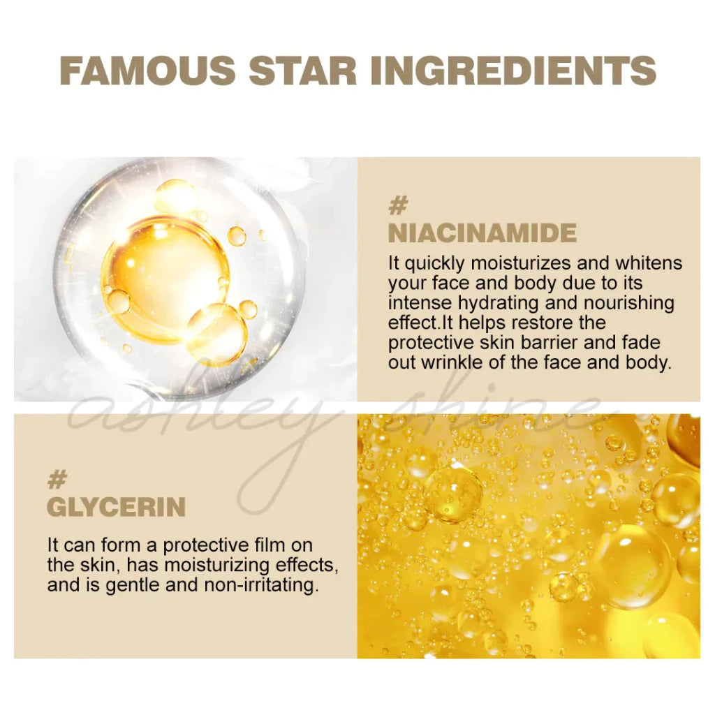 Ashley Shine Niacinamide Pure Serum 2in1 Face and Body Whitening and Hydrating  520ml