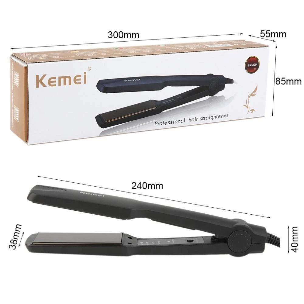 [A1-152] Kemei Professional Hair Straightener KM-329