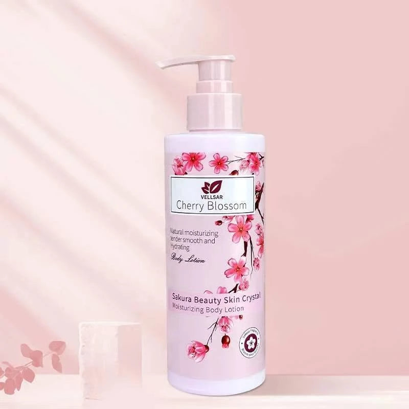 Vellsar Cherry Blossom Sakura Beauty Skin Crystal Moisturizing Body Lotion 300g