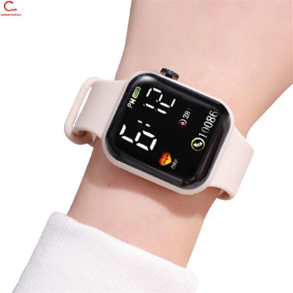 Waterproof Silicone Led Digital Watch Unisex