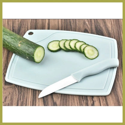 [A1-844] 3pcs Set Ceramic Stainless Steel Fruit Knife Peeler Cutting Board