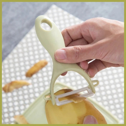 [A1-844] 3pcs Set Ceramic Stainless Steel Fruit Knife Peeler Cutting Board